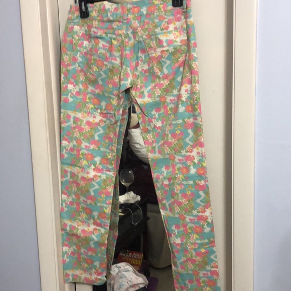 Five pocket jeans, size extra large Flamingo print - Picture 2 of 6